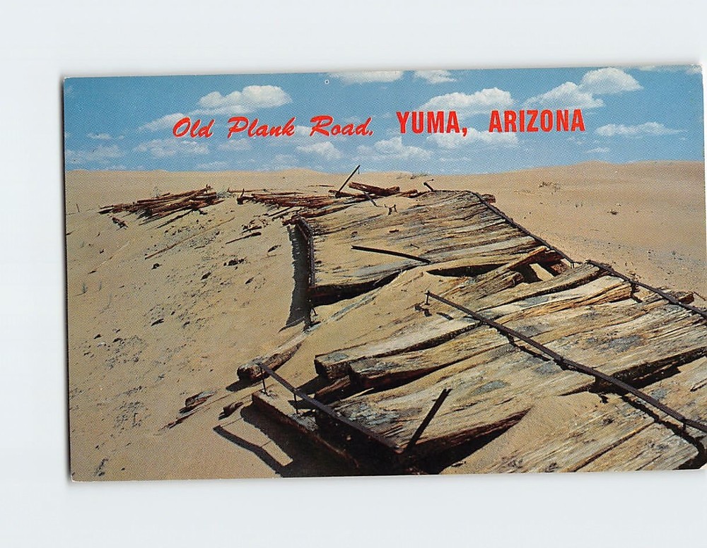 Postcard Old Plank Road Yuma Arizona USA