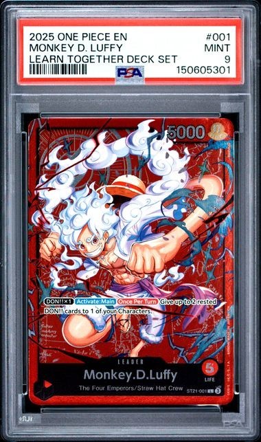 One Piece Monkey D. Luffy 2025 Learn Together Deck Set #001 Psa 9RCH IS ACCEPTING CONSIGNMENTS! UP TO 95% PAYOUTS!