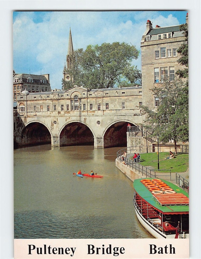 Postcard Pulteney Bridge Bath England