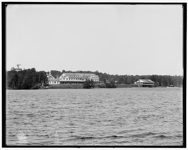 Photo:Saranac Inn Upper Saranac Lake NY 1900s Adirondack Resort Hotel