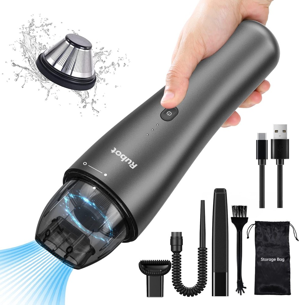 Car Vacuum Cleaner, Car Vacuum Portable Cordless, Mini Portable Handheld Vacu...