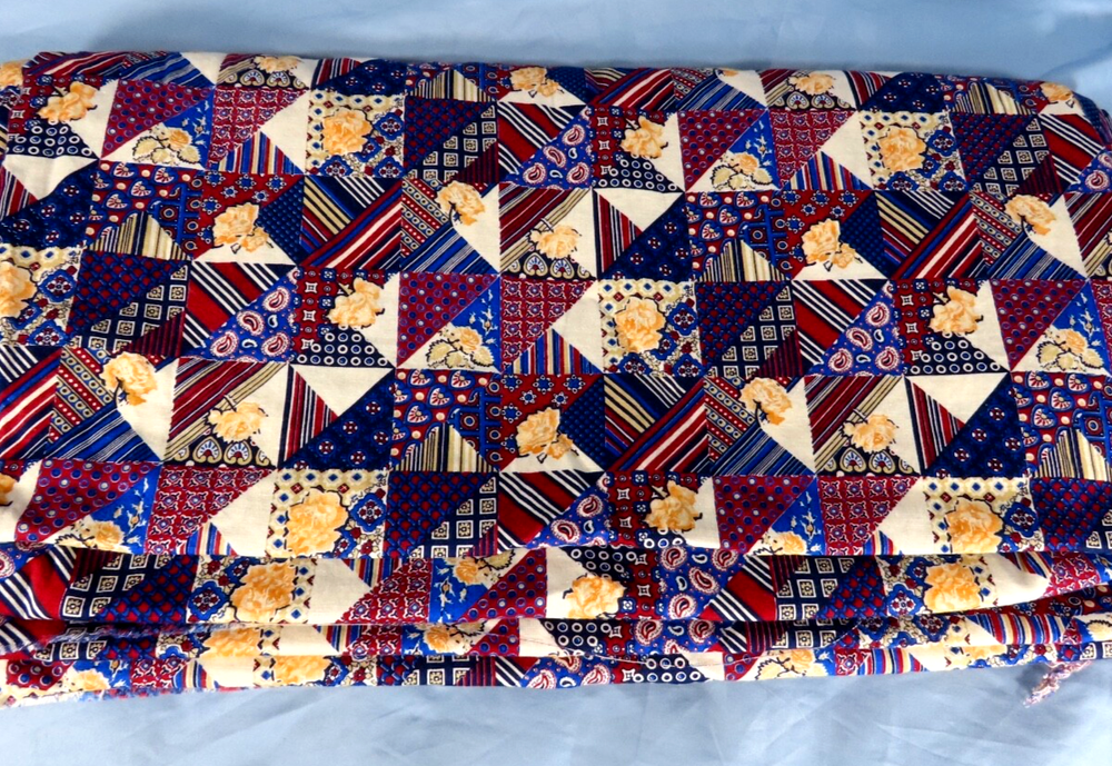 9+ Yards VINTAGE CHEATER CALICO FABRIC About 42