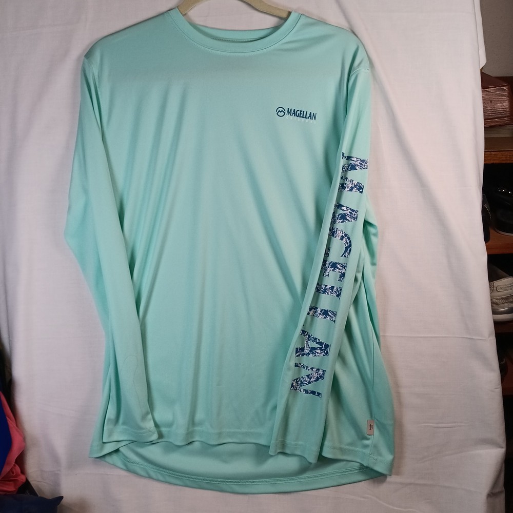 Womens Magellan outdoors long sleeve fishing  shirt Caddo Lake Edition SPF