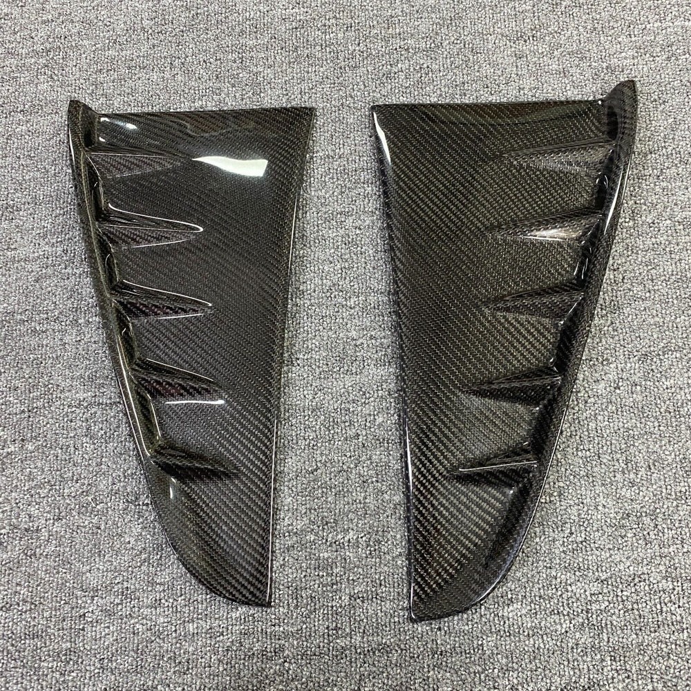 2PCS Real Carbon Fiber Car Side Fender Vent Cover For Porsche Panamera 970 10-16