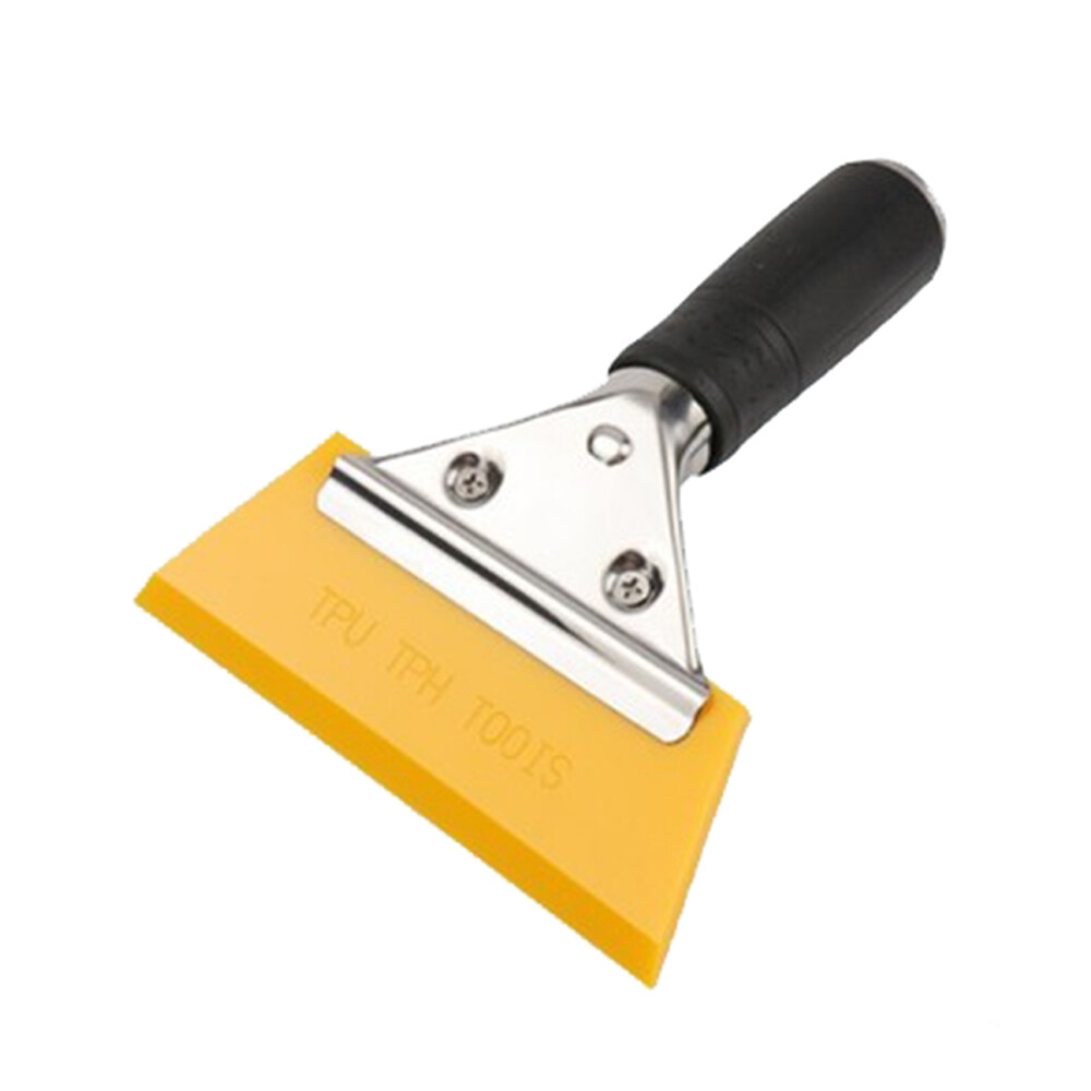 Soft Yellow TPU TPH Blade with Stainless Handle for Vinyl Wrap Installation