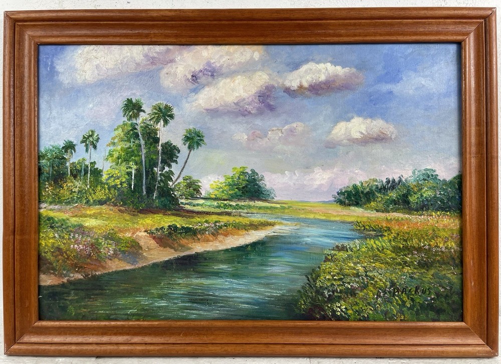 A. E. Backus Oil On Canvas (Handmade) signed and stamped Framed