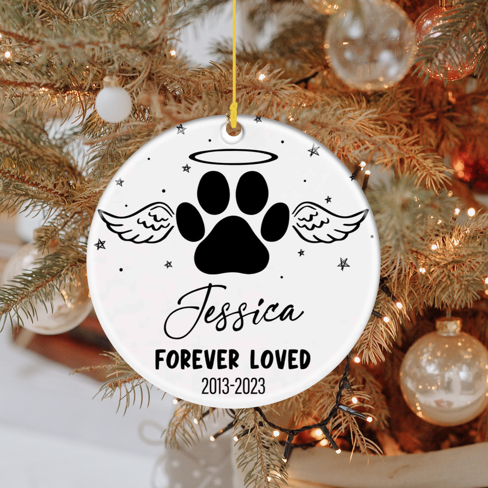 Custom Text name Personalized Image Fine Ceramic christmas ornament Holiday