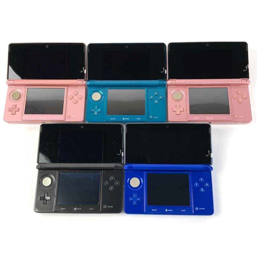 Nintendo 3DS Console CTR-001 JPN Lot of 5 Set For Parts Repair Japan 1459 UG