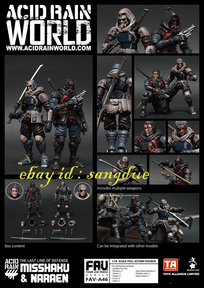 Acid Rain World FAV-A46/A47 3.75 inch figure in stock-image