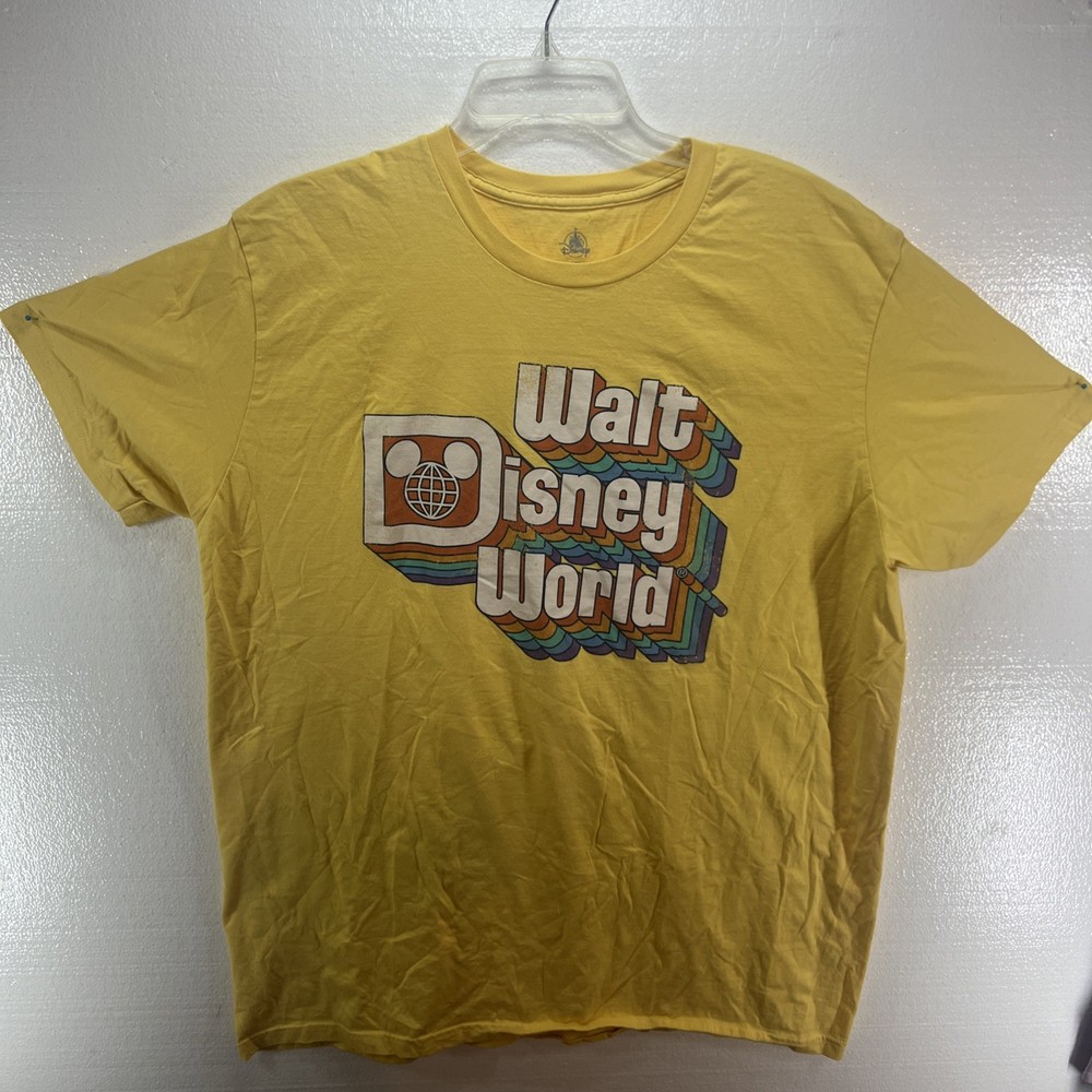 Disney Parks Men's Walt Disney World S/S T-Shirt Yellow • 2XL