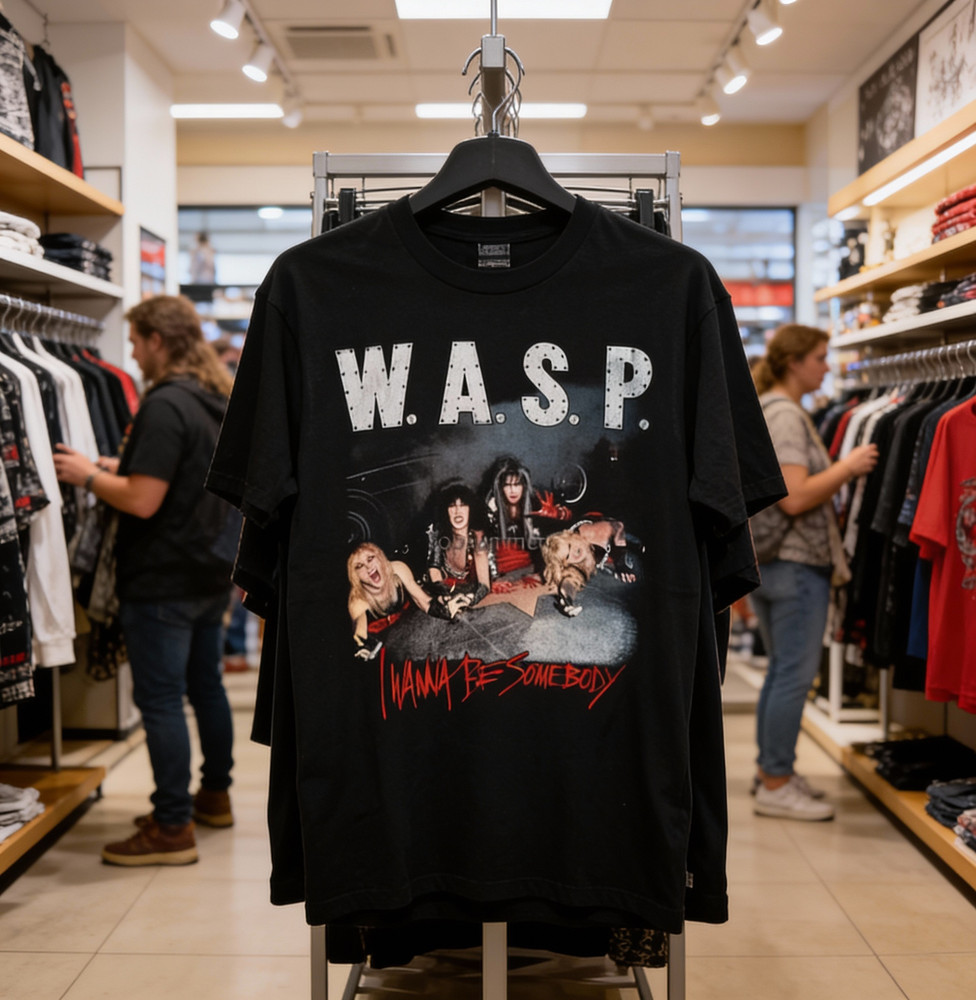 Wasp Band I Wanna Be Somebody Shirt Unisex COncert S-5XL