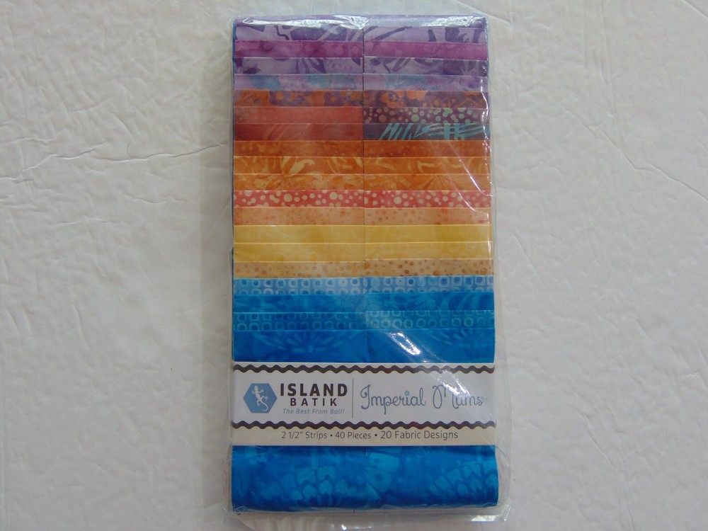 SALE! Imperial Mums Batiks Strip Set, 2.5