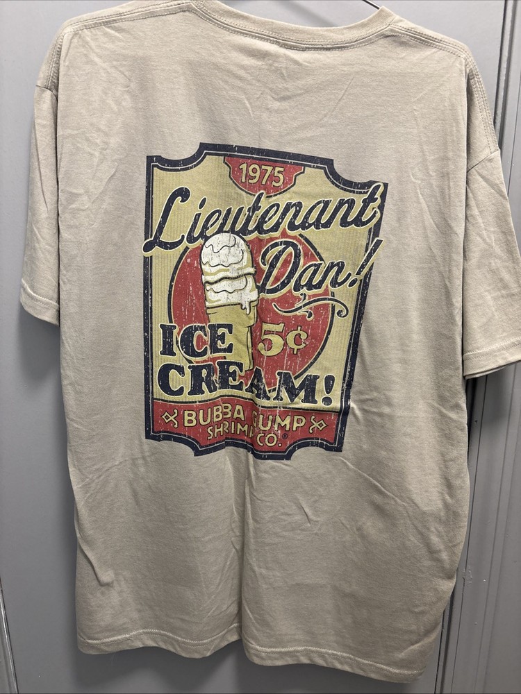 🍤Official Bubba Gump Shrimp Co. “Lt. Dan Ice Cream” T-Shirt - XL [BRAND NEW]🍤