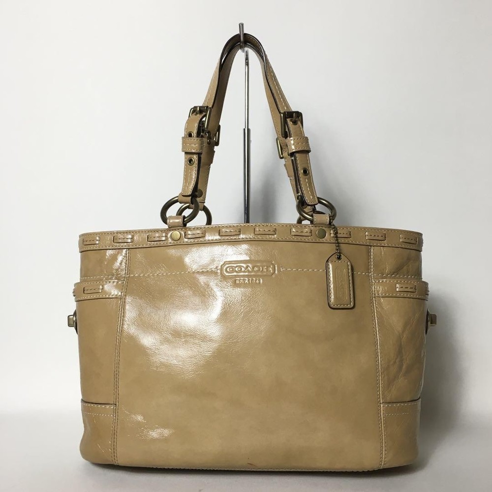 Coach Beige PVC Authentic Tote Bag G08081158