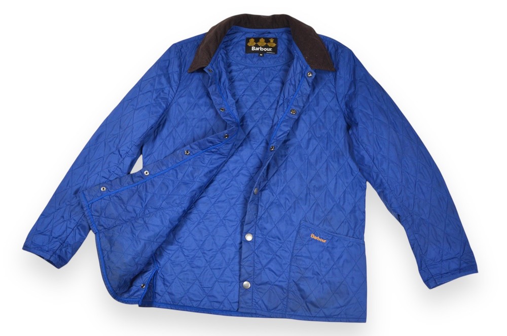 Men's Barbour Liddesdale Quilted Jacket Blue England Size M