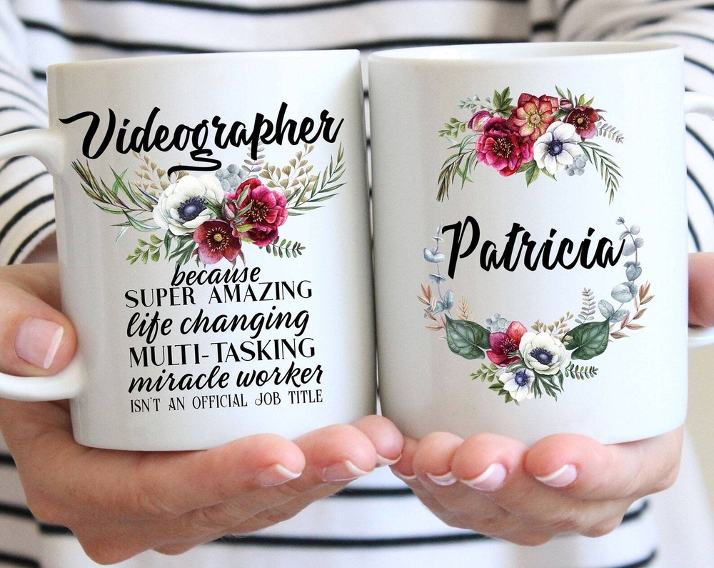 Videographer Gift Mug For Women L Thank You Appreciation Birthday Christmas