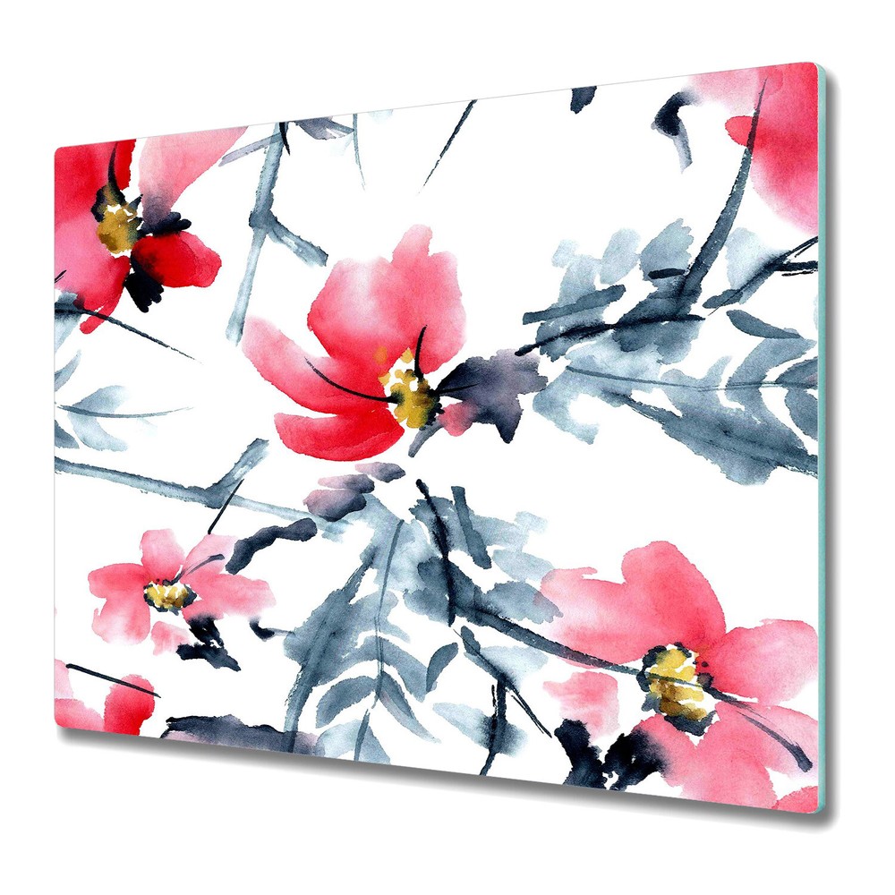 Serving Chopping Board Glass Cover Blossom Tree | Beautiful Flowers | | 60x52