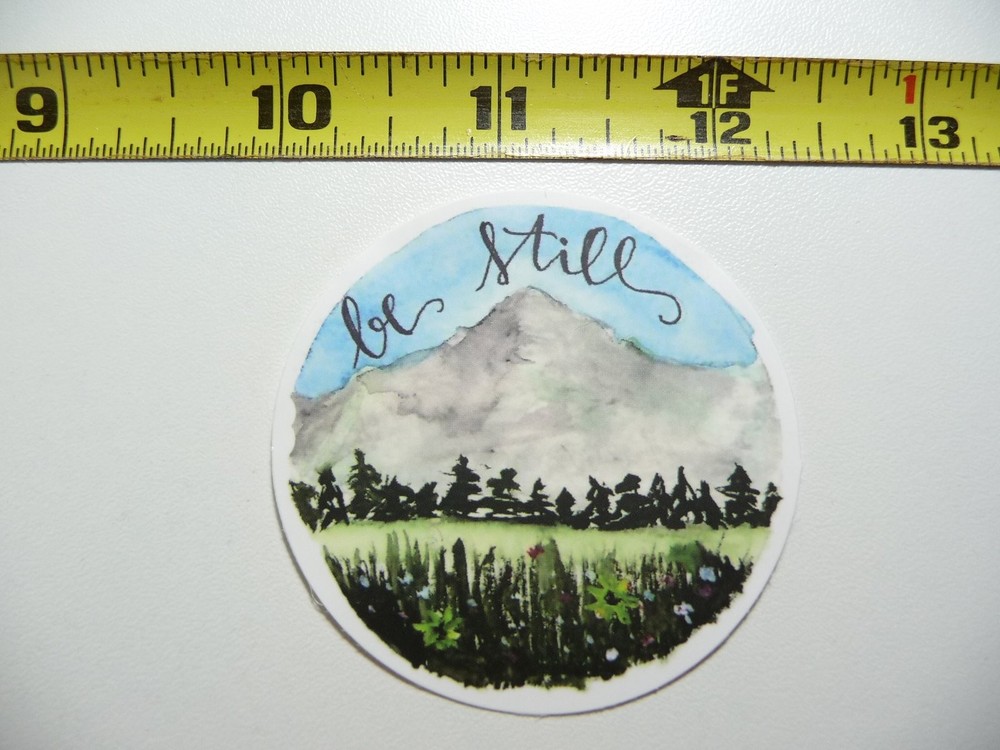 Be Still Mountain Scene Faith Decal Sticker Christian Church