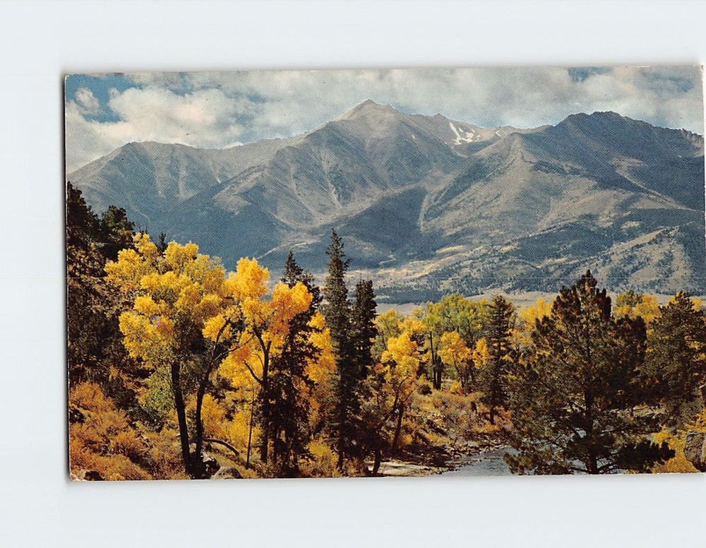 Postcard Mt. Princeton Colorado USA