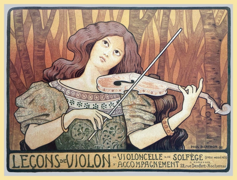 10518.Decor Poster.Room wall interior art design.Beautiful lady playing violin