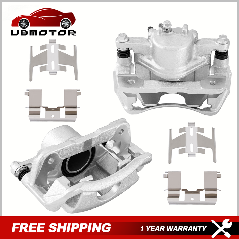 Set Front Brake Calipers w/Bracket Fit For 1997-2001 Honda CR-V L4 2.0L NEW