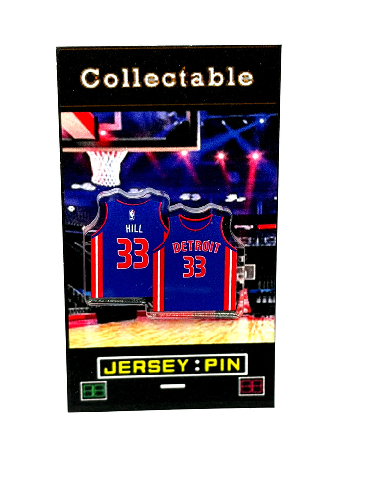 Detroit Pistons Grant Hill jersey lapel pin-Classic DP Collectable