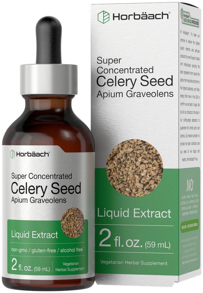 Celery Seed Liquid Extract | 2 fl oz | Vegetarian | Non-GMO | by Horbaach