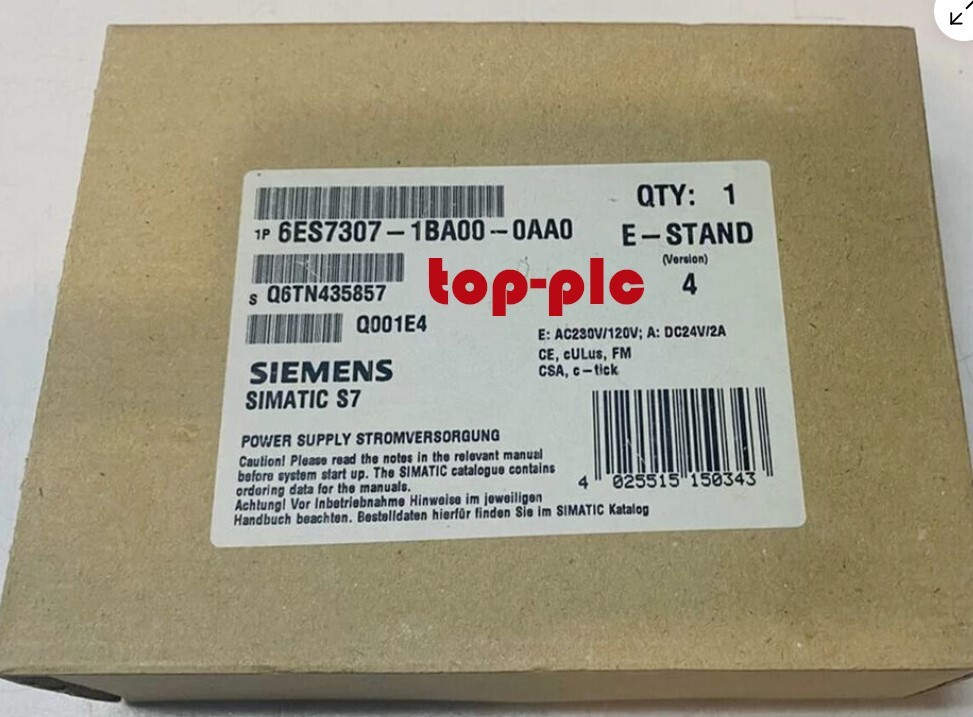 New Siemens 6ES7307-1BA00-0AA0 /6ES7307-1BA00-0AA0  Power Supply