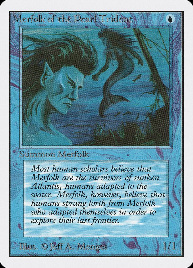 MTG Merfolk of the Pearl Trident (67/302) Unlimited Edition LP