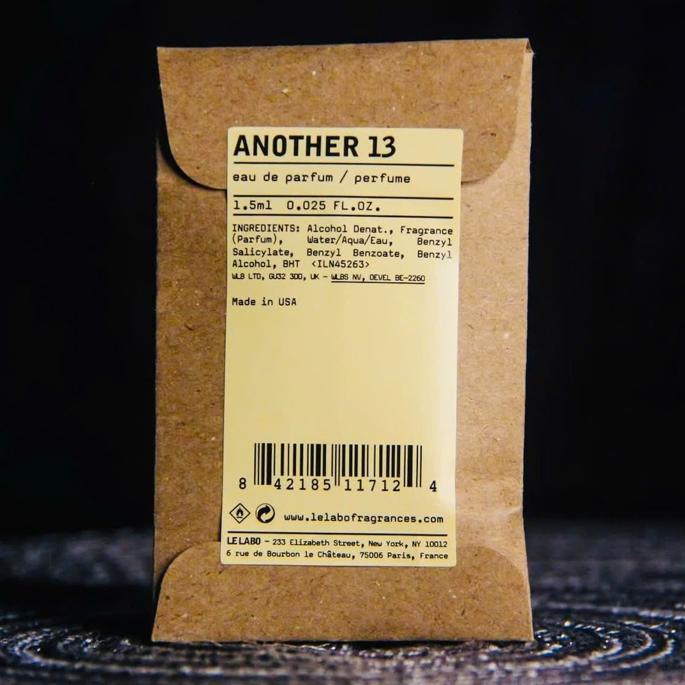 LE LABO ANOTHER 13 EAU DE PARFUM SAMPLE  SPRAY 1.5ML/0.05OZ . AUTHENTIC