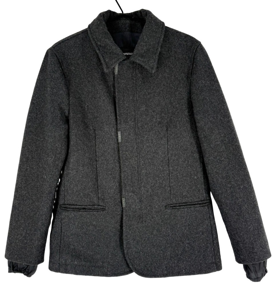 Emporio Armani Men's Coat Jacket 80% Wool Size USA:48 - S