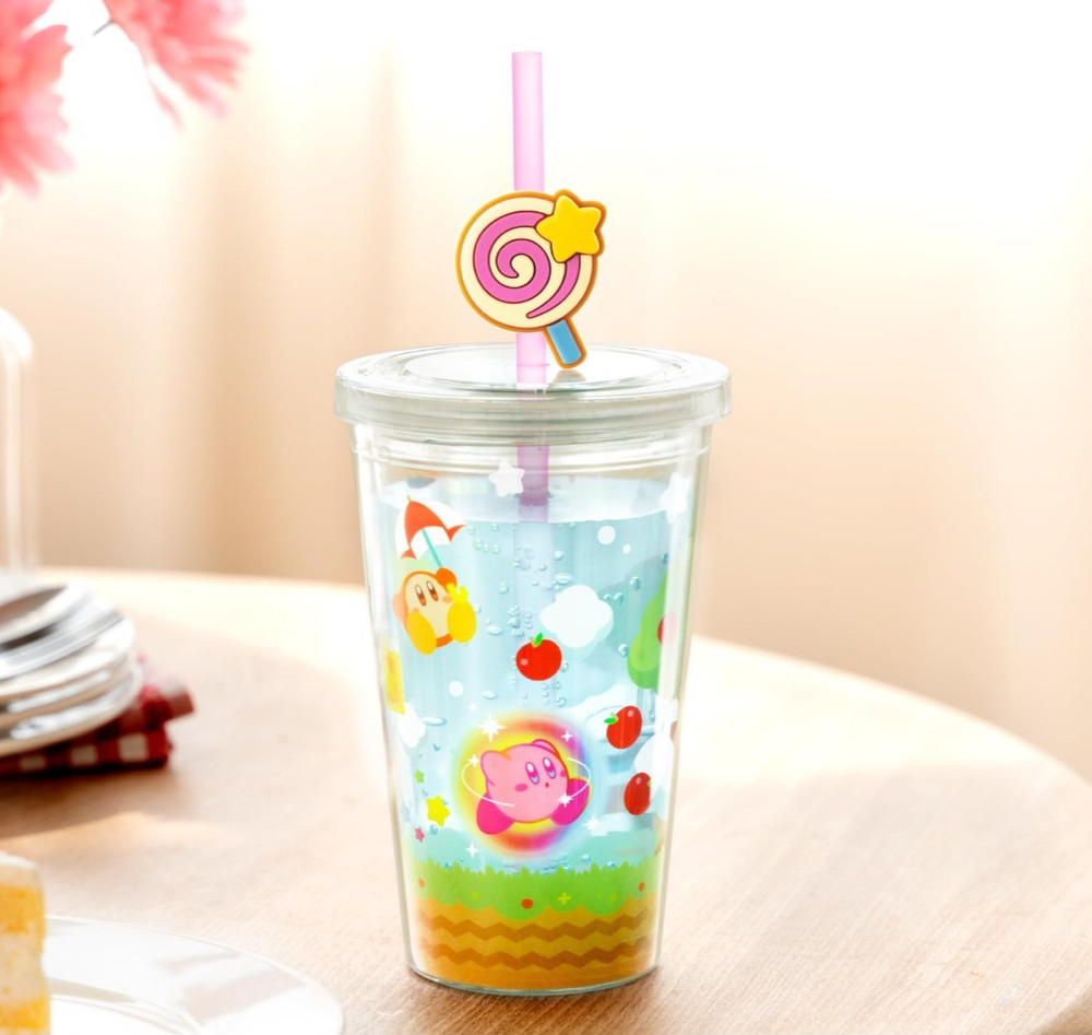 Nintendo Kirby of the Stars Straw Tumbler Invincible Candy Japan Limited  NEW