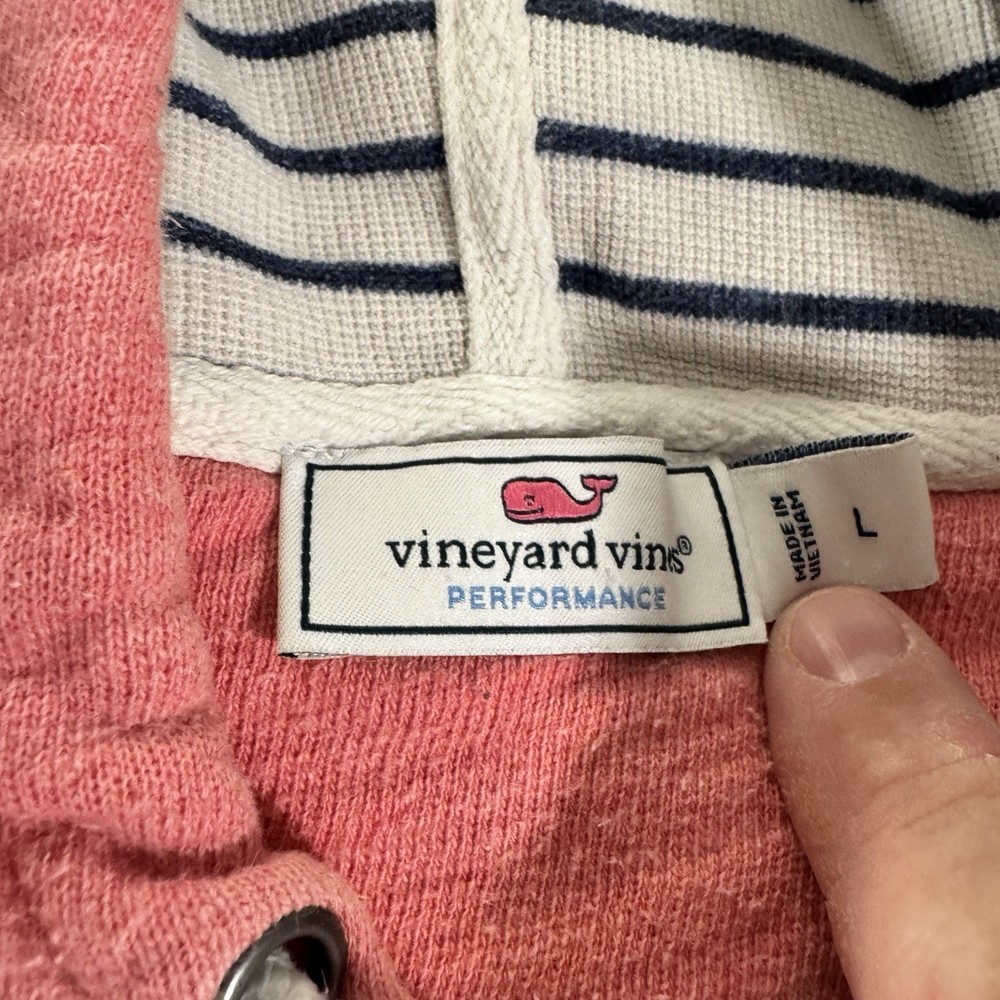 Vineyard Vines Performance Hoodie Womens Large Pink