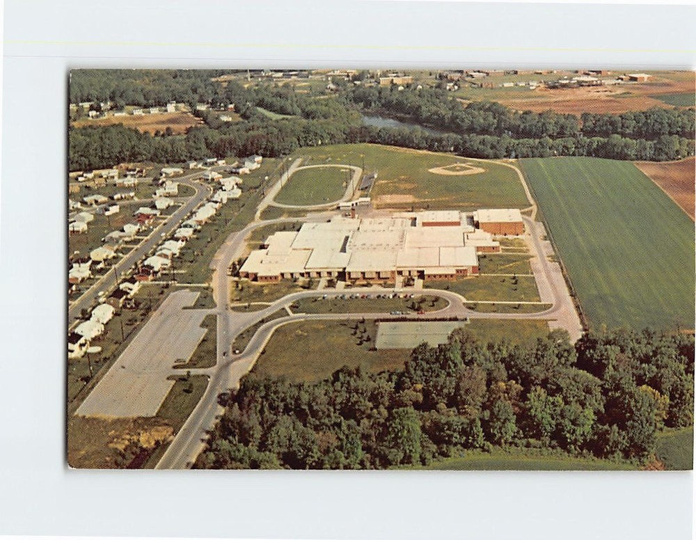 Postcard Aerial View Dover High School Dover Delaware USA