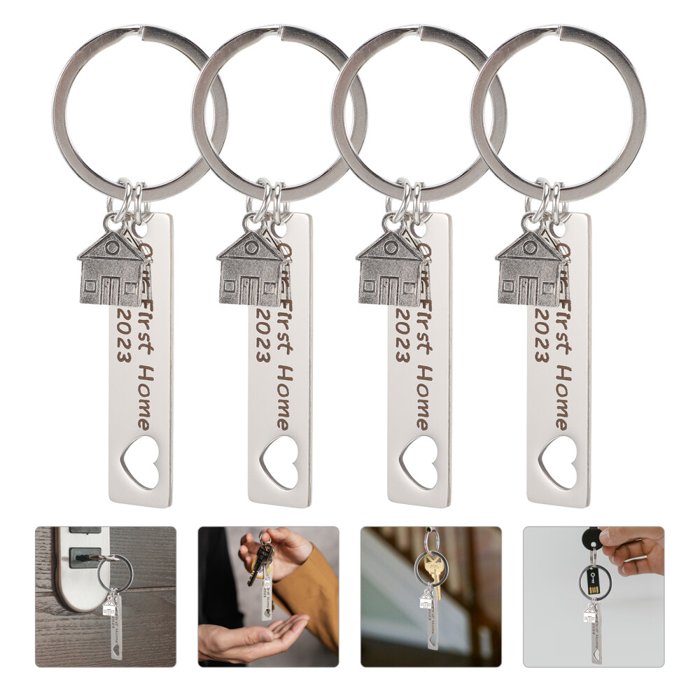 4 Pcs Household Gadgets Warming Gift Lightweight Keychain Fine Workmanship Miss