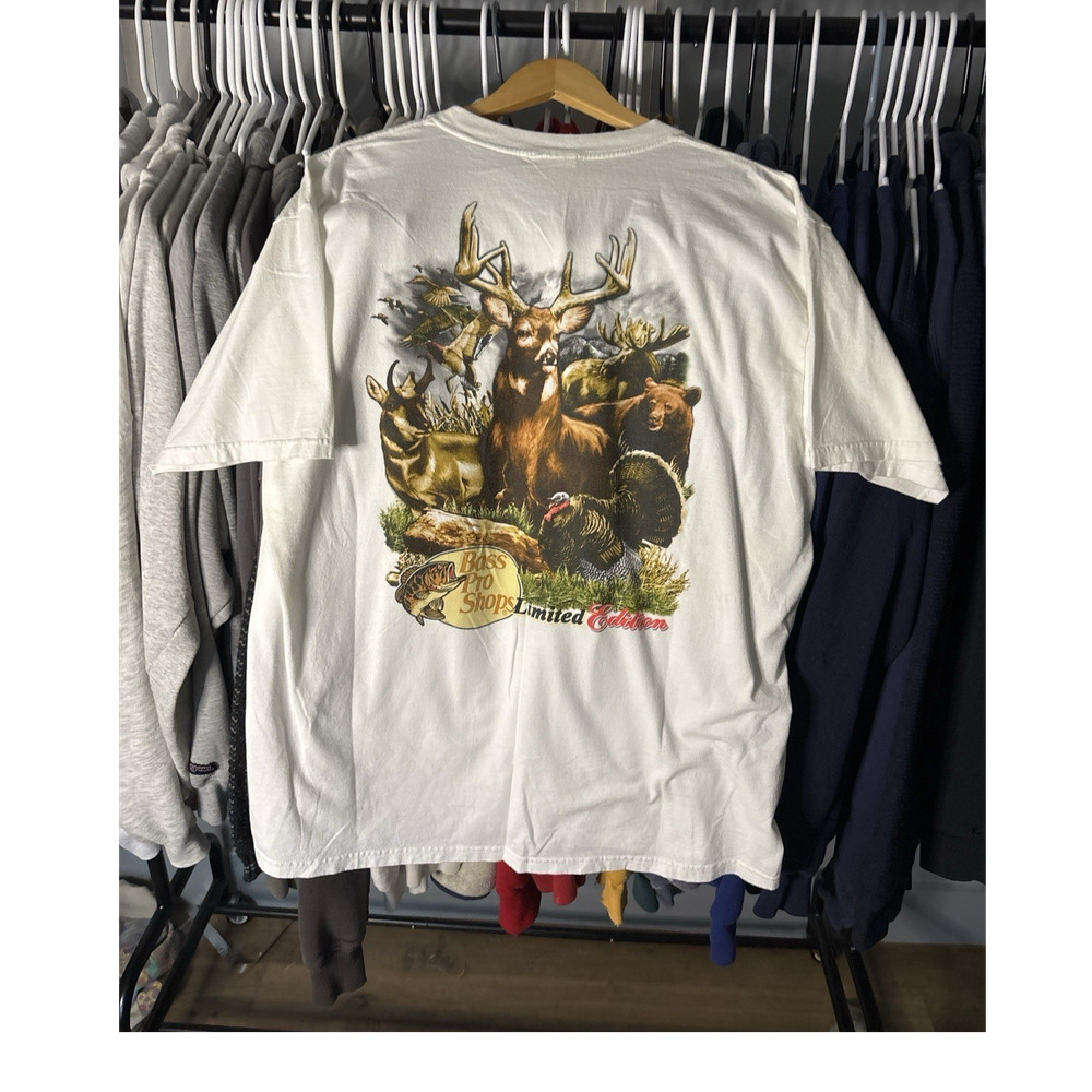 Vintage Bass Pro Shops Limited Edition Wildlife T Shirt USA Size XL