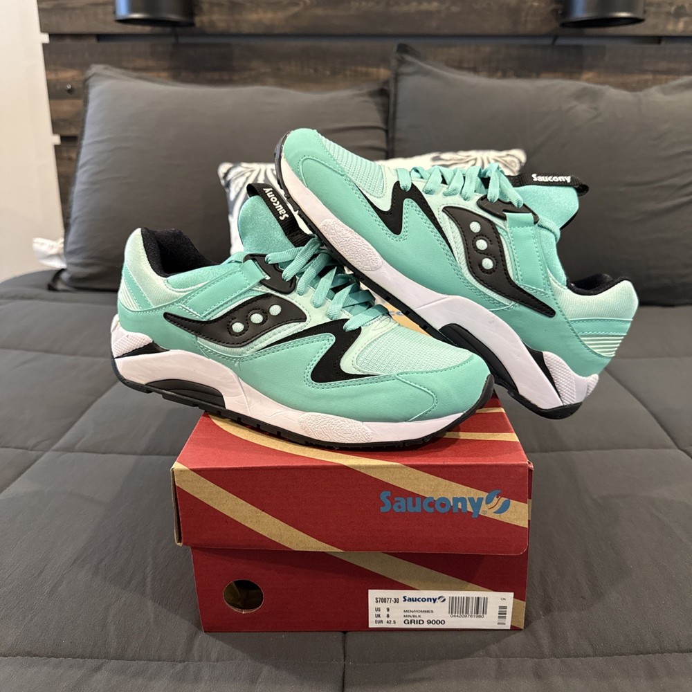Size 9 - Saucony Grid 9000 'Mint Black' - S70077-30
