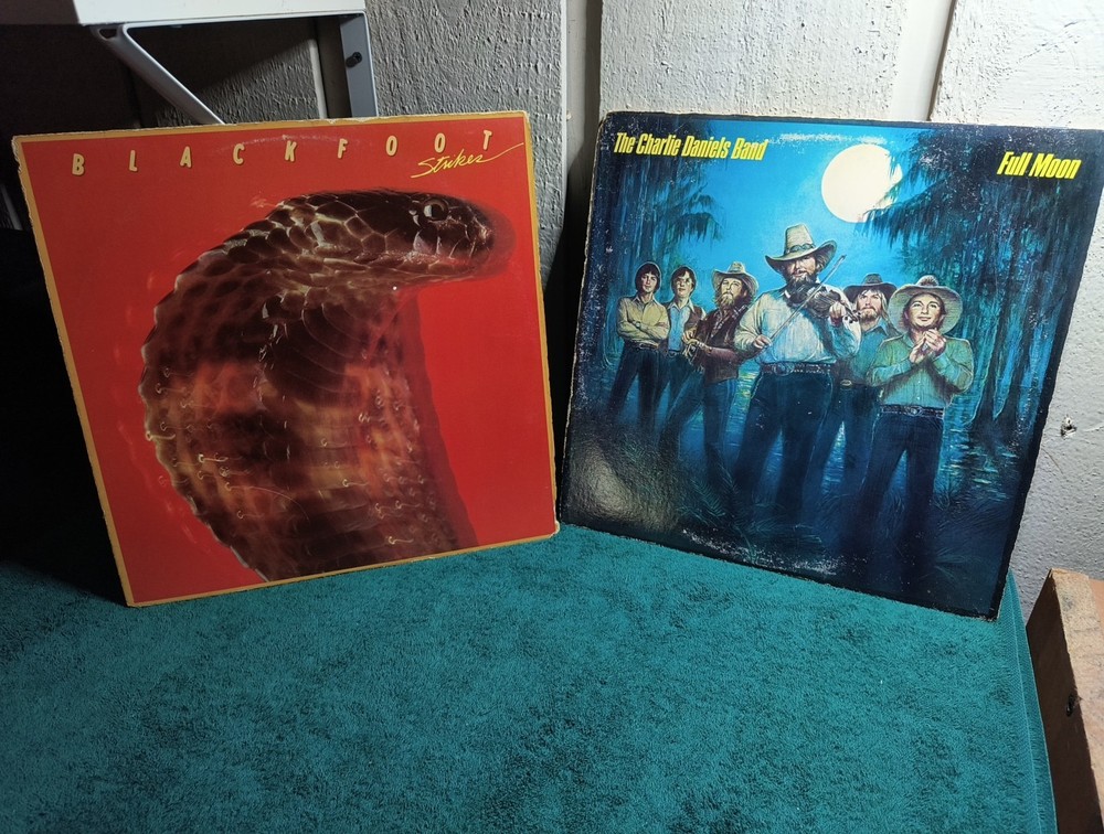 Vinyl LP Lot - Blackfoot - Strikes & The Charlie Daniels Band - Full Moon