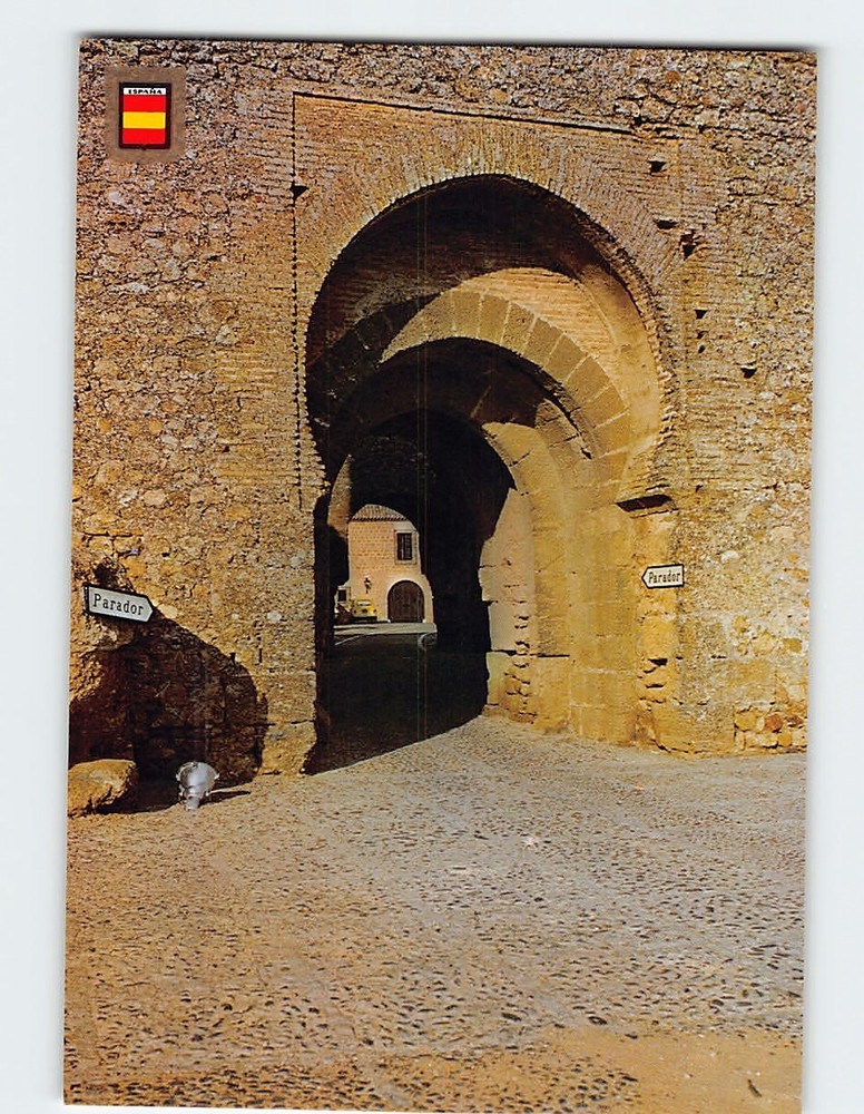 Postcard Arco de entrada al Parador Alcazar Del Rey Don Pedro Carmona Spain