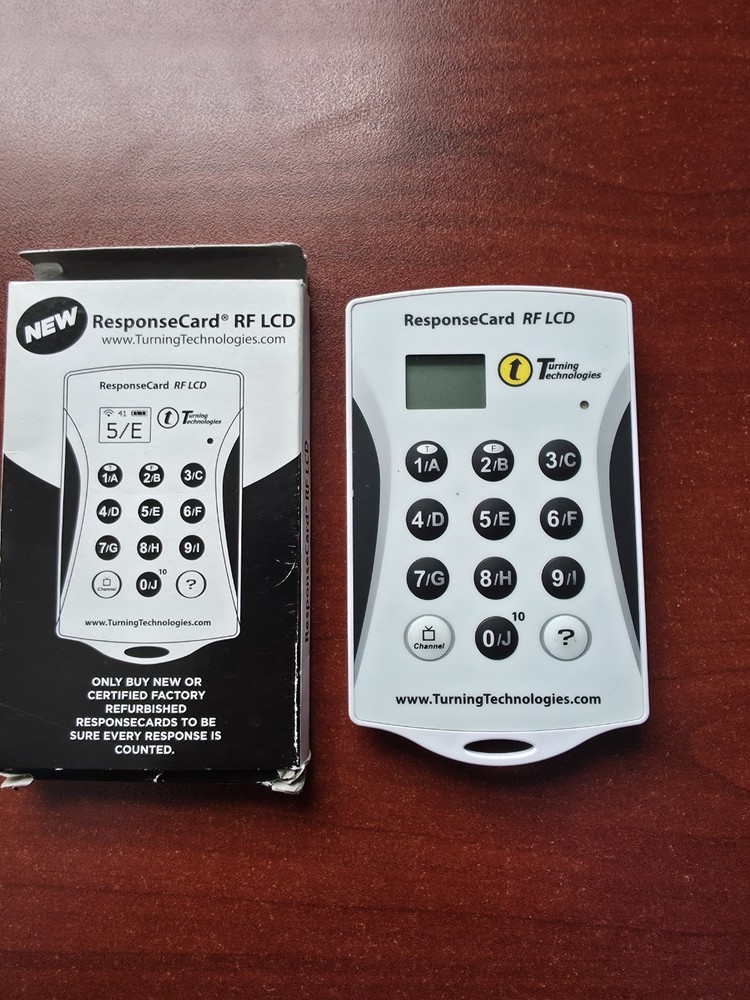 Turning Technologies ResponseCard RF LCD Clicker RCRF-03
