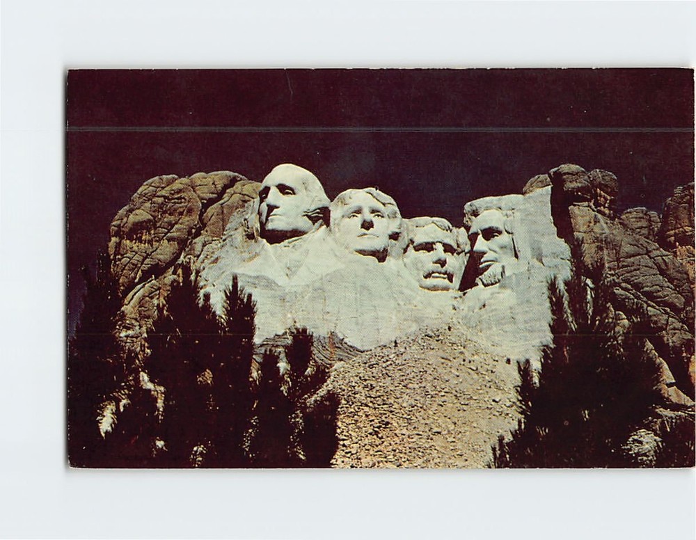 Postcard Mt. Rushmore Black Hills South Dakota USA