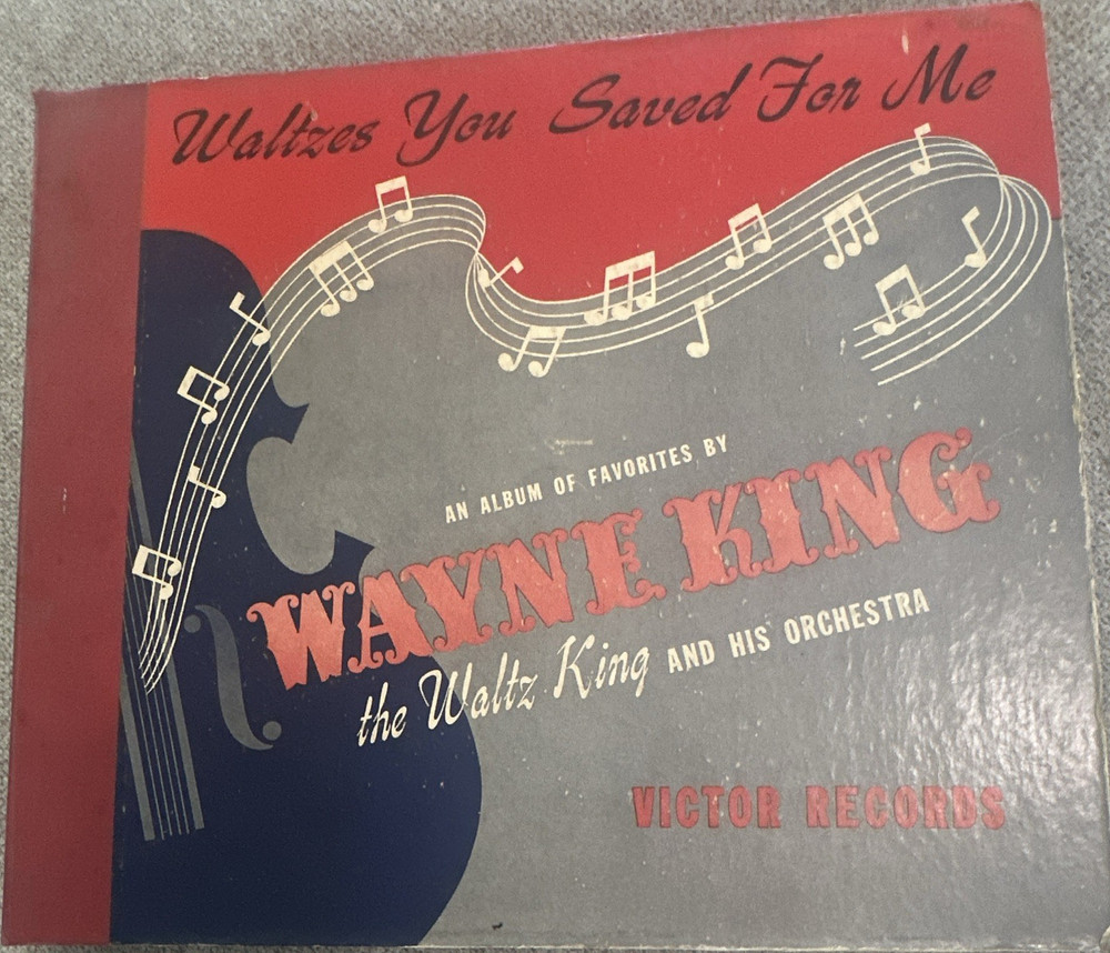 Victor Records Waltzes You Saved For Me - Wayne King 78 RPM Shellac Album Set