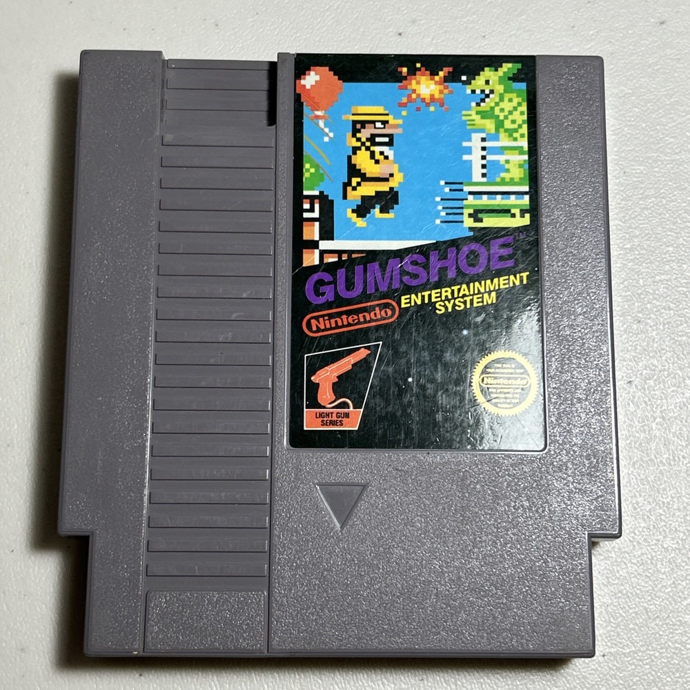 Gumshoe NES Video Game Cartridge 5 Screw (Nintendo, 1986) Authentic Tested Works