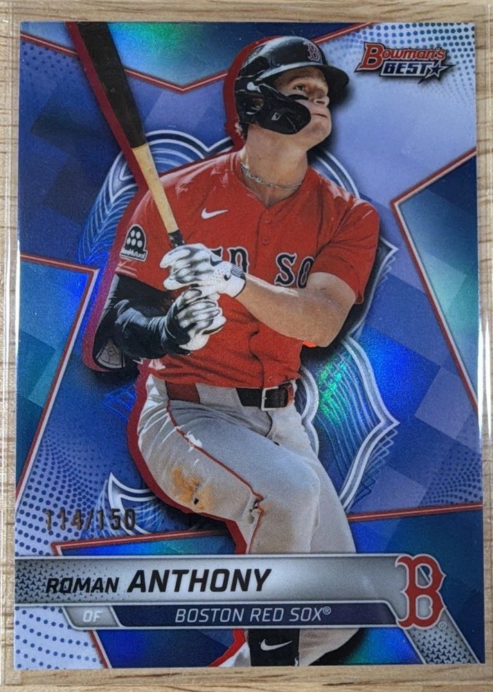 2025 Bowman's Best - Top Prospects Roman Anthony #TP-16 Blue Refractor /150 (RC)