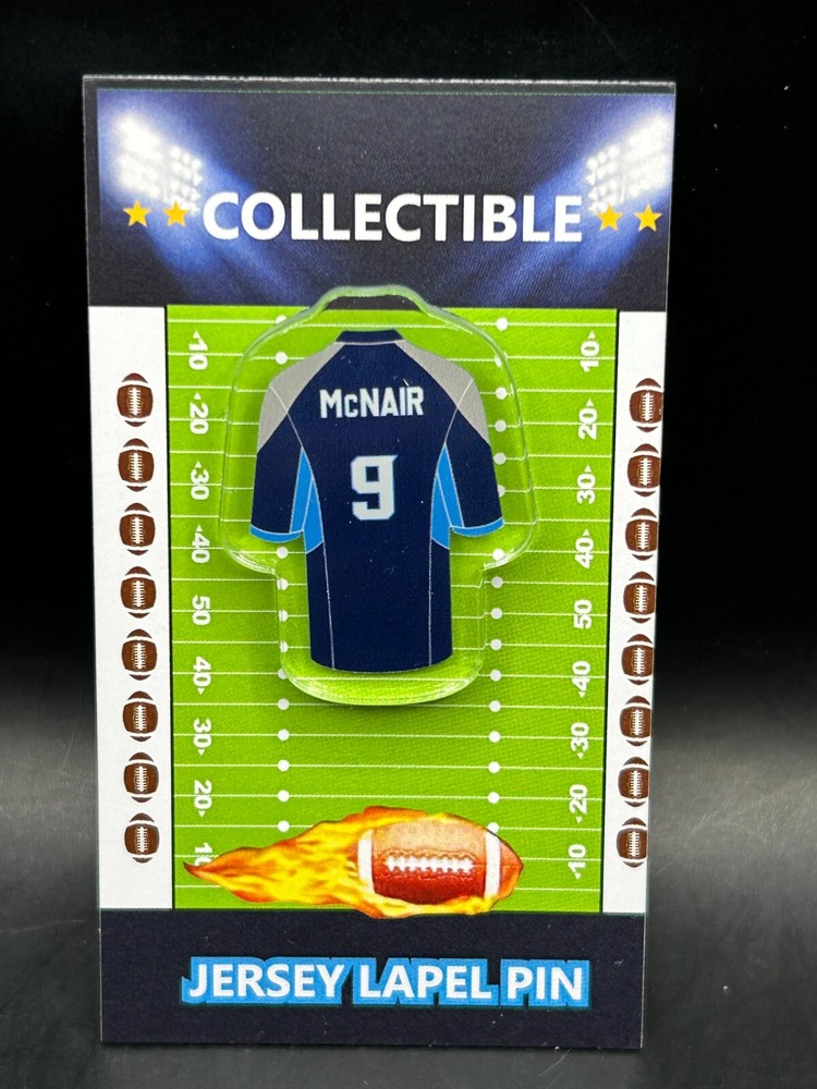 Tennessee Titans Steve McNair Retro Collectible Jersey Lapel Pin