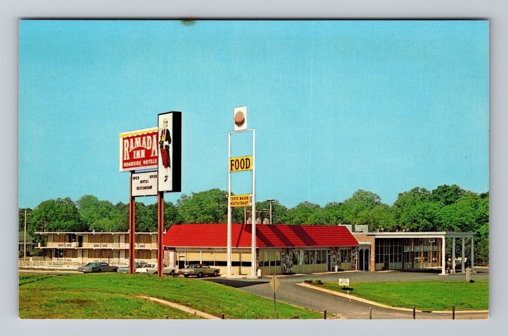 Forsyth GA-Georgia Ramada Inn Roadside Hotel Near Tift College Vintage Postcard