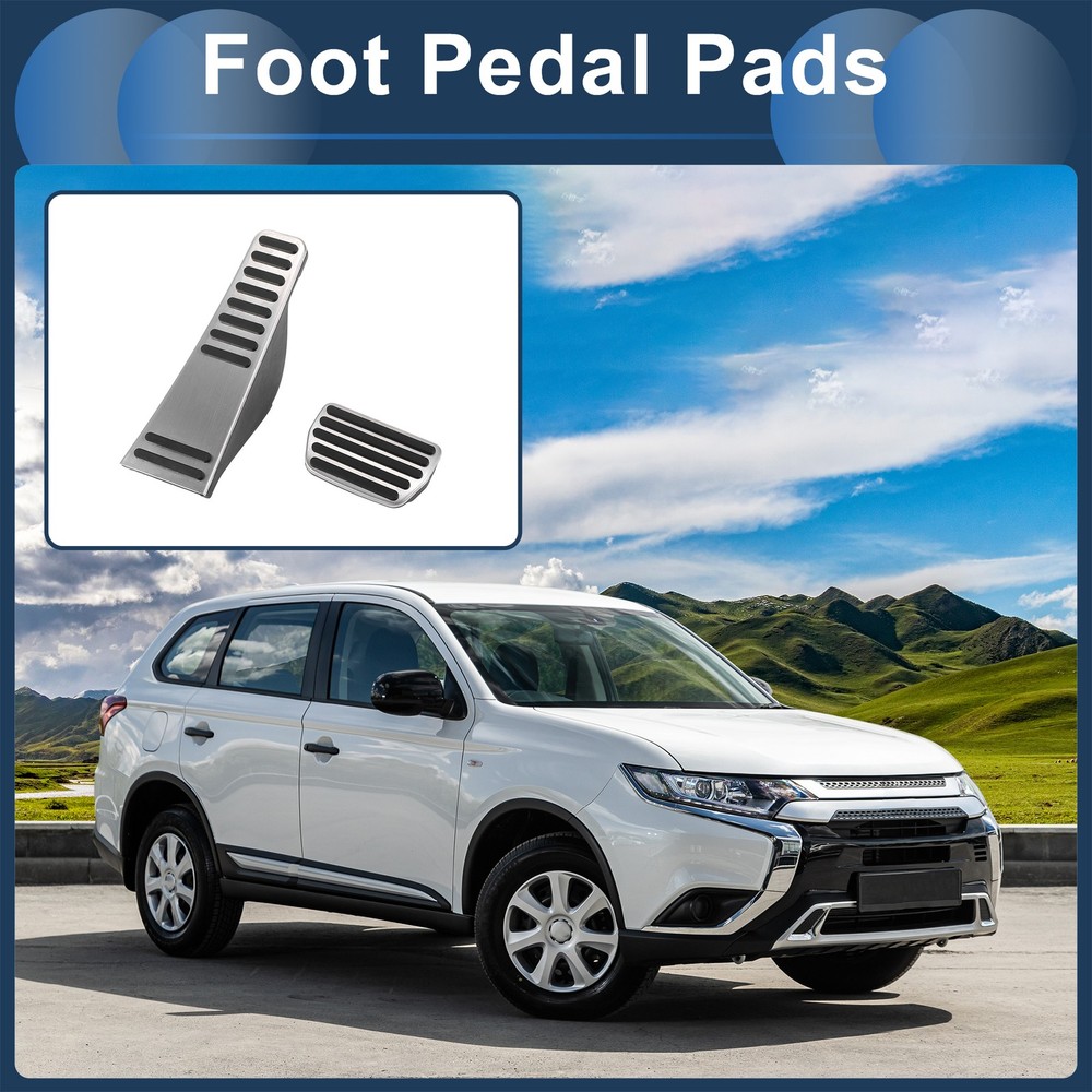 Volvo XC60 2017-2023 Silver Automatic Foot Pedal Covers Set  