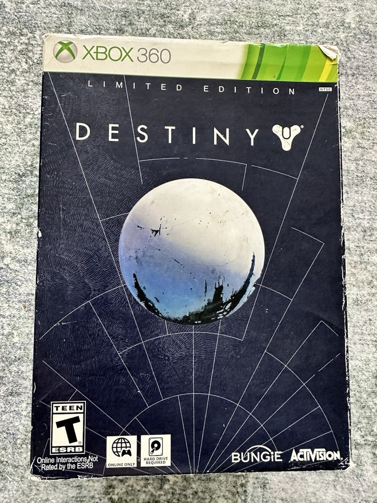 Destiny -- Limited Edition (Microsoft Xbox 360, 2014) no disc included