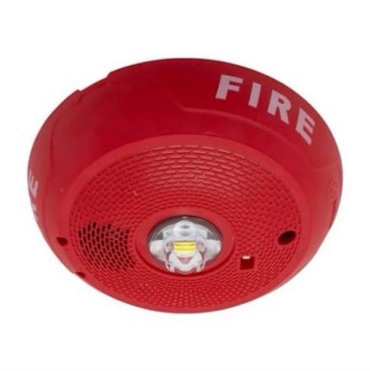 System Sensor PC2RLED Red Ceiling Horn Strobe Fire Alarm Device (10 AVAILABLE)