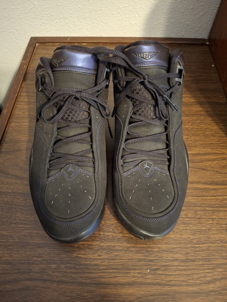 Nike Air Jordan Melo M4 Men's Basketball Shoes Size 12 Eggplant Purple Black